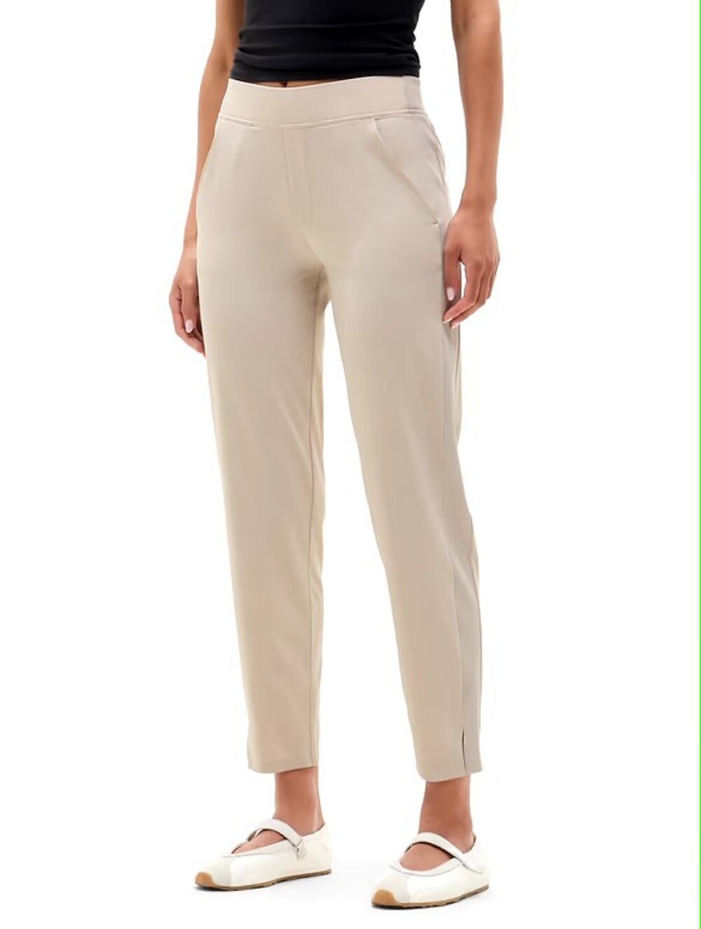 Athleta Biege Brooklyn Mid Rise Ankle Pant Size 4